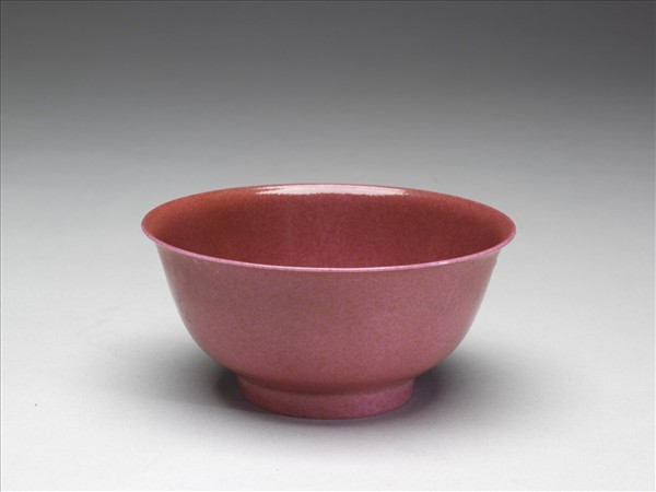 胭脂紅彩碗