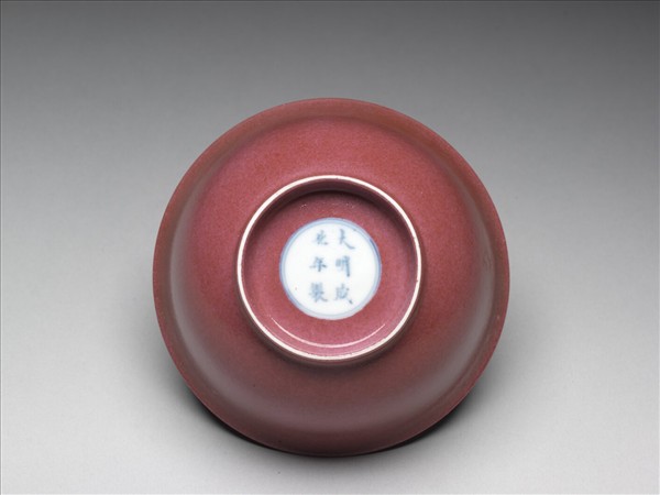 胭脂紅彩碗