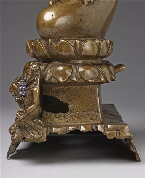 印度 喀什米爾 七世紀 黃銅 佛坐像