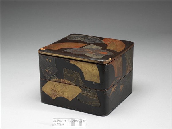 散扇蒔繪方盒