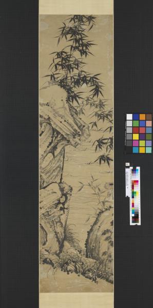 清石濤寫竹通景十二屏　軸