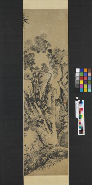 清石濤寫竹通景十二屏　軸