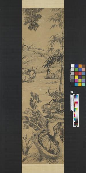 清石濤寫竹通景十二屏　軸