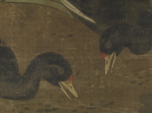 明殷宏花鳥　軸