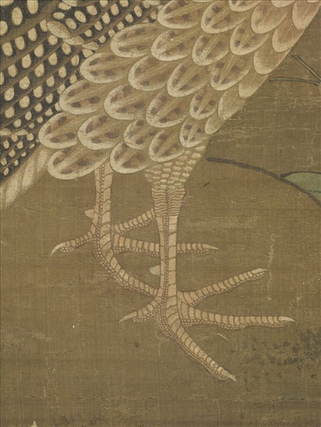 明殷宏花鳥　軸