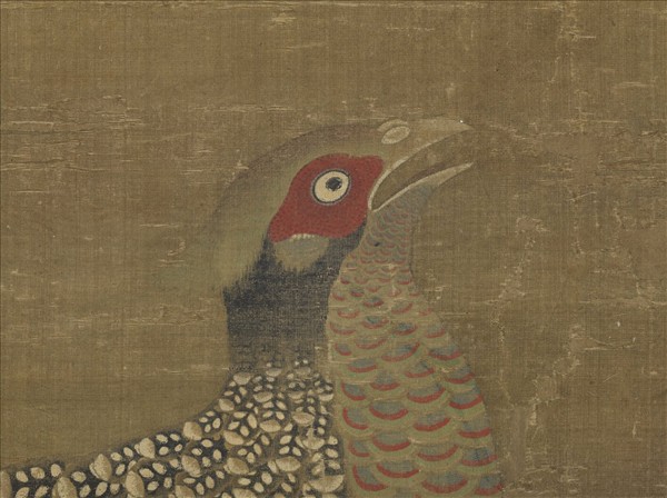 明殷宏花鳥　軸