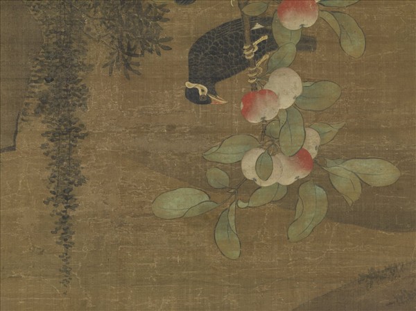 明殷宏花鳥　軸