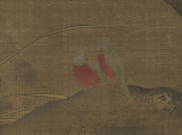 明殷宏花鳥　軸