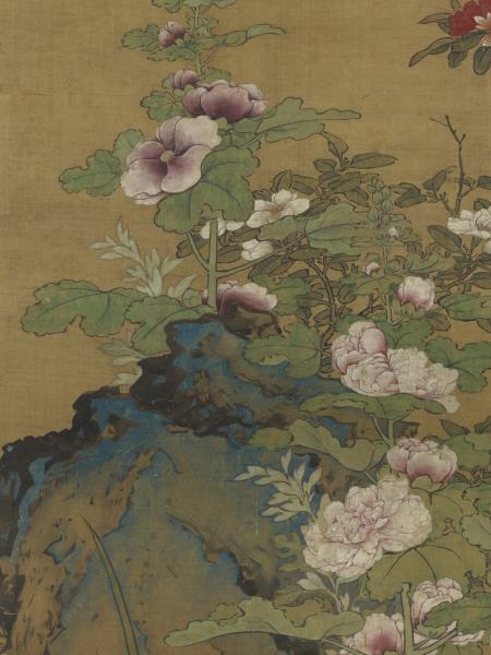 元人畫天中華瑞　軸