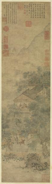 元趙孟頫萬柳堂圖　軸