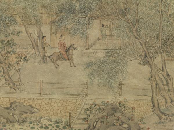 元趙孟頫萬柳堂圖　軸