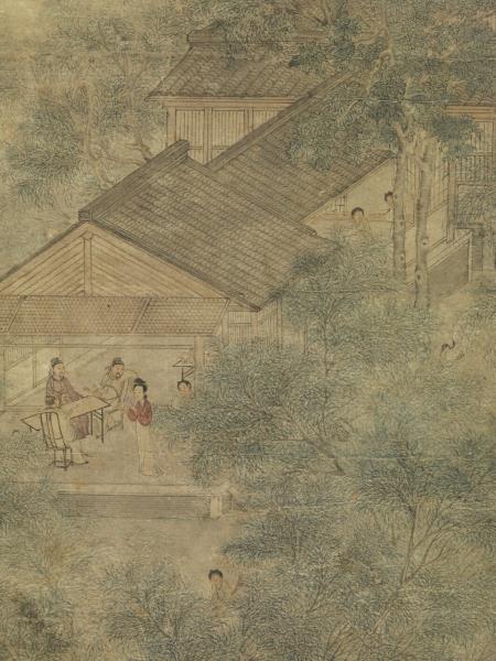 元趙孟頫萬柳堂圖　軸