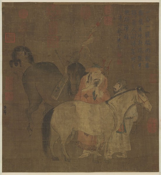 元趙孟頫畫馬　軸