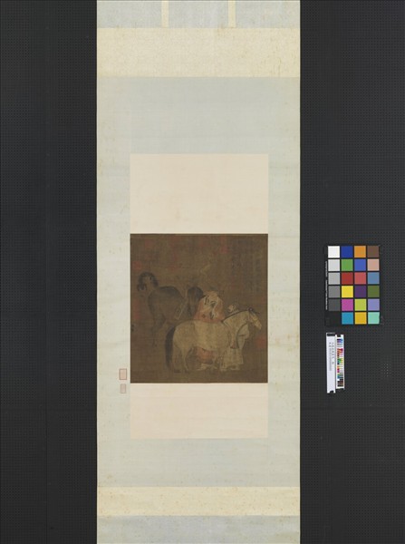 元趙孟頫畫馬　軸