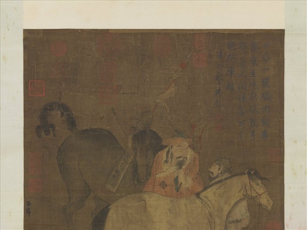 元趙孟頫畫馬　軸