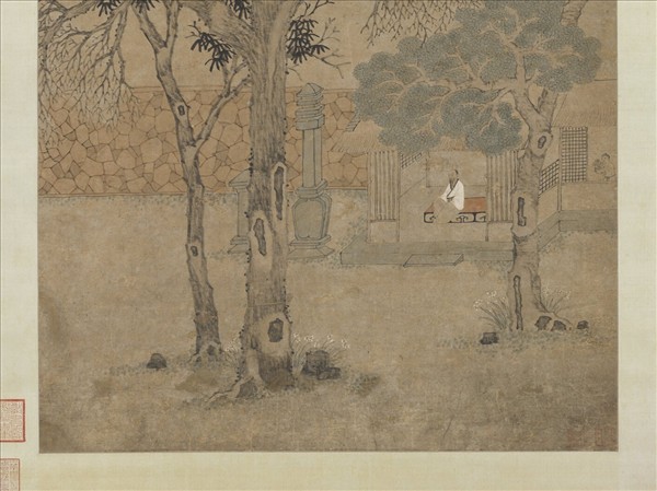 元趙孟籲喬木高齋　軸