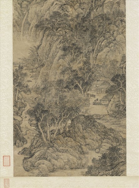 元宇文公諒山水畫　軸