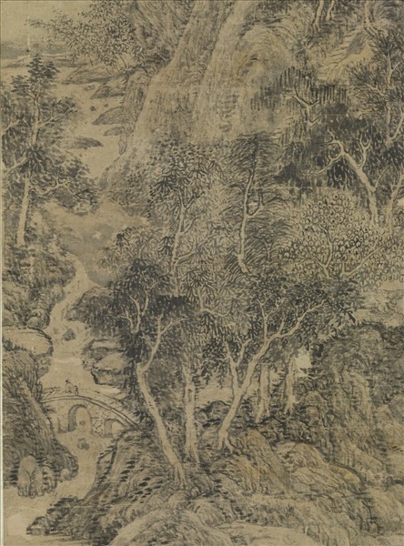 元宇文公諒山水畫　軸