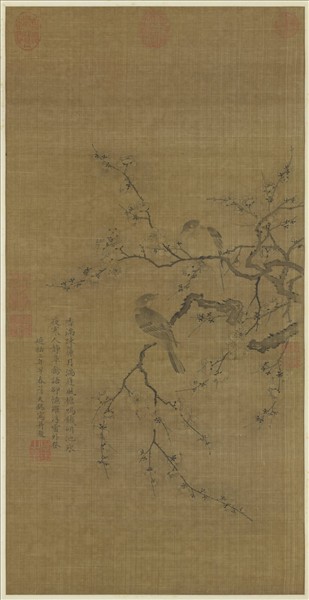 元薩都剌畫梅雀　軸