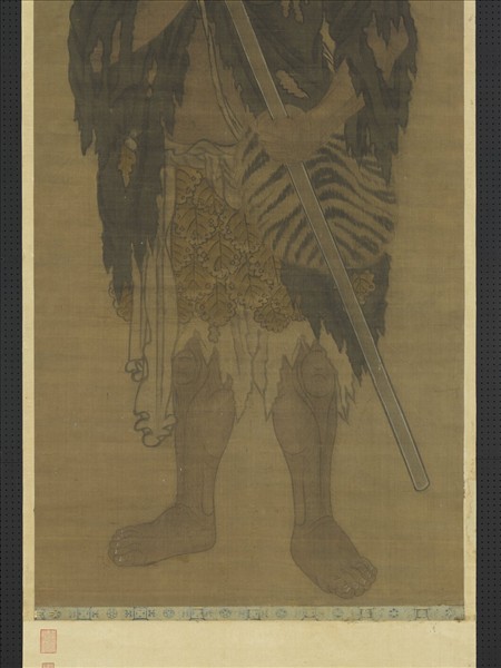 元顏輝畫寒山子　軸