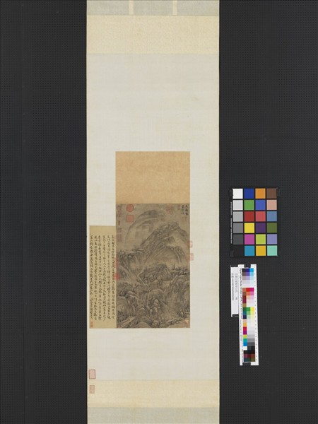 元黃公望谿亭山色　軸