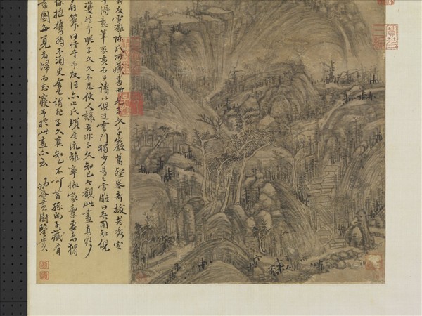 元黃公望谿亭山色　軸