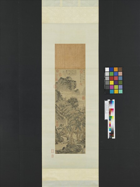 元王蒙松風泉石圖　軸