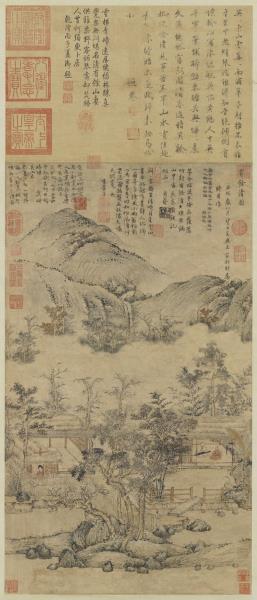 元王蒙有餘清圖　軸