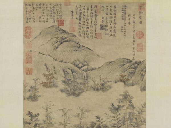 元王蒙有餘清圖　軸