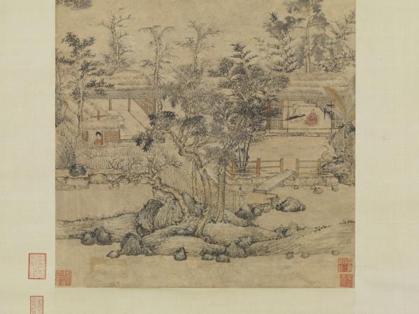 元王蒙有餘清圖　軸