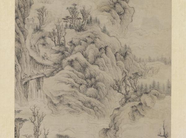 元王蒙劍閣圖　軸