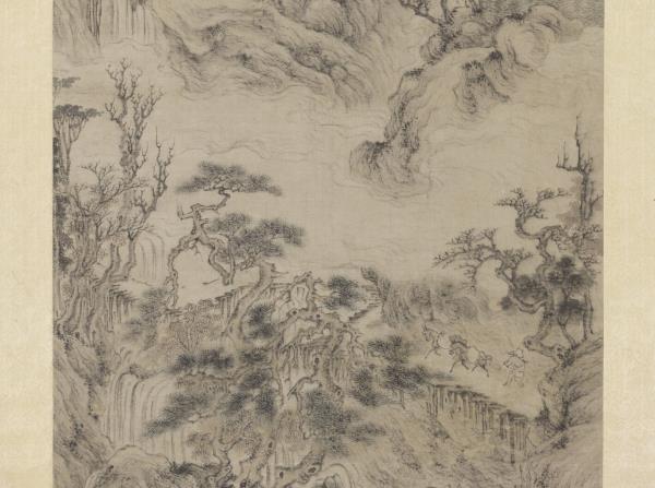 元王蒙劍閣圖　軸