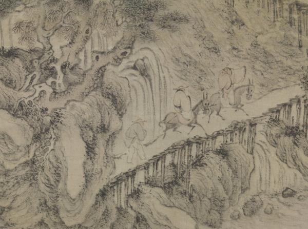 元王蒙劍閣圖　軸