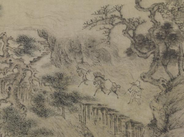 元王蒙劍閣圖　軸