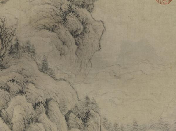 元王蒙劍閣圖　軸