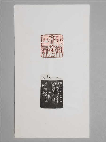 石「願與梅花俱自新」印