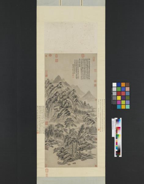 明杜瓊南湖草堂圖　軸