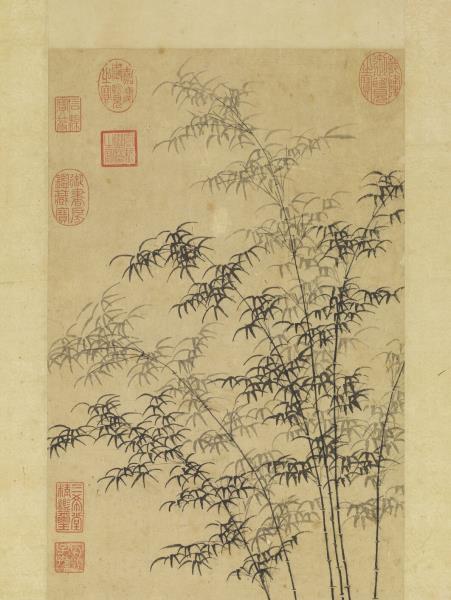 元王蒙坡石煙篁　軸