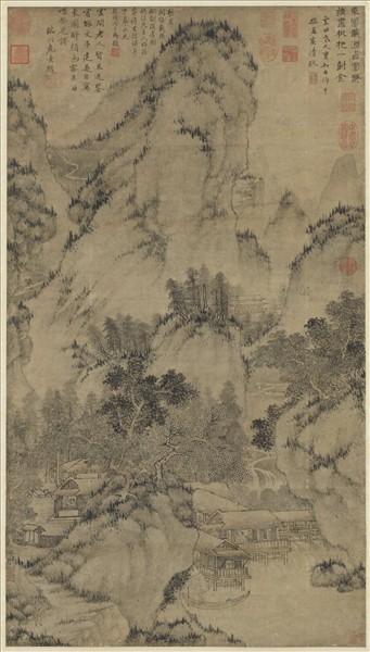 元曹知白東園載酒　軸