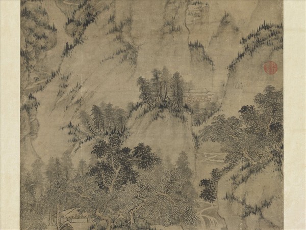 元曹知白東園載酒　軸