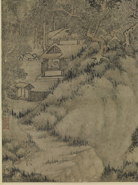 元曹知白東園載酒　軸