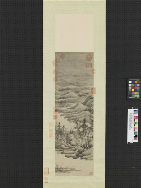 元馬琬溪山新雨　軸