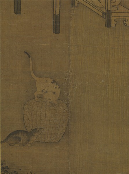 元人畫聽琴圖　軸