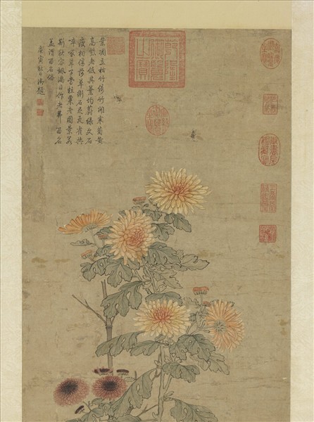 元人老圃秋容　軸