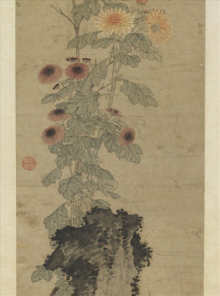 元人老圃秋容　軸