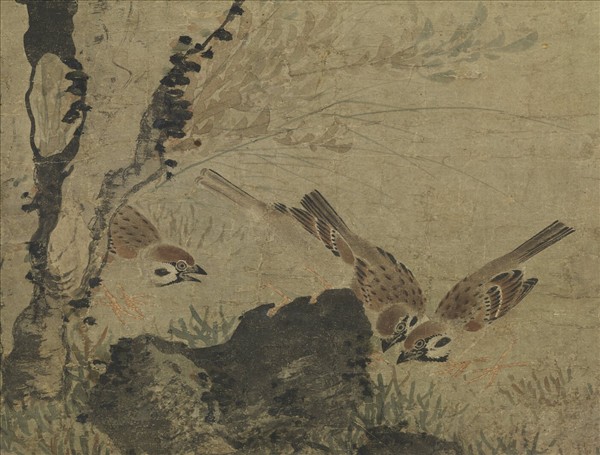 元人老圃秋容　軸