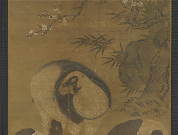 元人三陽開泰圖　軸