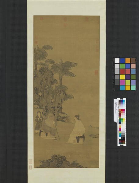 元人傳經圖　軸