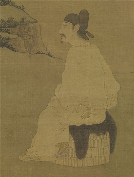 元人傳經圖　軸