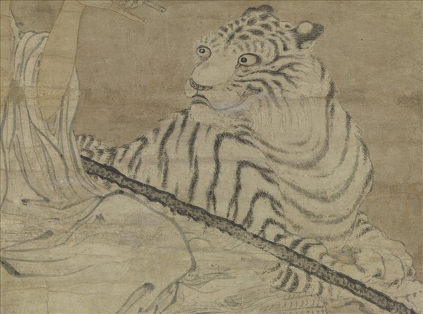 元人畫仙女　軸